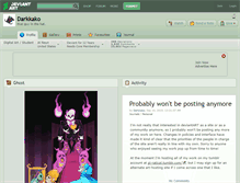 Tablet Screenshot of darkkako.deviantart.com