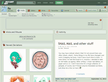 Tablet Screenshot of fio.deviantart.com