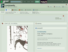 Tablet Screenshot of lovelyinsanity.deviantart.com