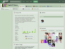 Tablet Screenshot of hachi-p-fans.deviantart.com