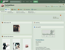 Tablet Screenshot of fuchsiagibson.deviantart.com