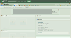 Desktop Screenshot of geno-fans.deviantart.com