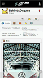Mobile Screenshot of behindadisguise.deviantart.com
