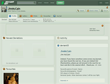 Tablet Screenshot of jimmccain.deviantart.com