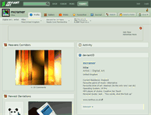 Tablet Screenshot of mcramer.deviantart.com