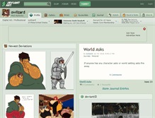 Tablet Screenshot of owlizard.deviantart.com