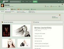 Tablet Screenshot of duenan.deviantart.com