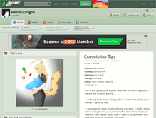 Tablet Screenshot of himitsudragon.deviantart.com