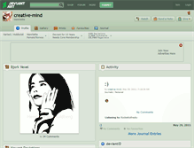 Tablet Screenshot of creative-mind.deviantart.com
