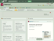 Tablet Screenshot of dragonarya7.deviantart.com