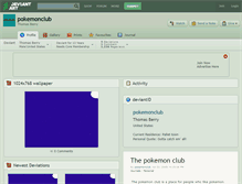 Tablet Screenshot of pokemonclub.deviantart.com