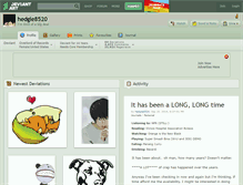 Tablet Screenshot of hedgie8520.deviantart.com