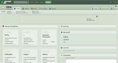 Desktop Screenshot of dahal.deviantart.com
