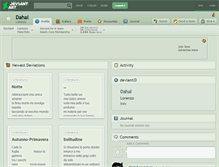 Tablet Screenshot of dahal.deviantart.com