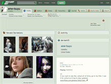 Tablet Screenshot of ame-tsuyu.deviantart.com