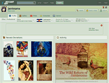 Tablet Screenshot of jamiesama.deviantart.com