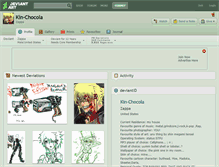 Tablet Screenshot of kin-chocola.deviantart.com