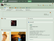 Tablet Screenshot of jabin.deviantart.com