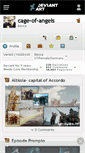 Mobile Screenshot of cage-of-angels.deviantart.com