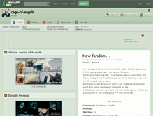Tablet Screenshot of cage-of-angels.deviantart.com