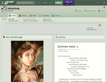Tablet Screenshot of mishelinda.deviantart.com