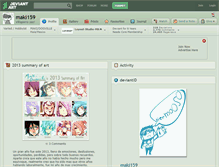 Tablet Screenshot of maki159.deviantart.com