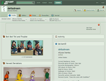 Tablet Screenshot of deltadream.deviantart.com