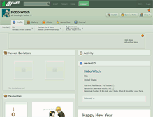Tablet Screenshot of hobo-witch.deviantart.com
