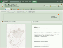 Tablet Screenshot of nine-tailed-okami.deviantart.com
