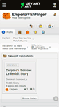 Mobile Screenshot of emperorfishfinger.deviantart.com