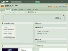 Tablet Screenshot of emperorfishfinger.deviantart.com