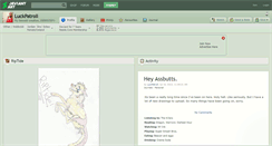 Desktop Screenshot of luckpatroll.deviantart.com