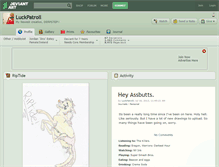 Tablet Screenshot of luckpatroll.deviantart.com