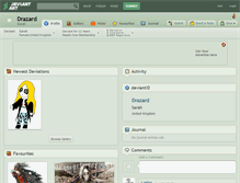 Tablet Screenshot of drazard.deviantart.com