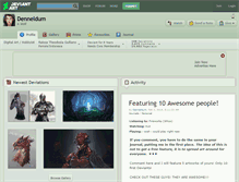 Tablet Screenshot of denneldum.deviantart.com