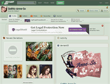 Tablet Screenshot of gothic-anne-so.deviantart.com