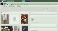 Desktop Screenshot of lyvric.deviantart.com