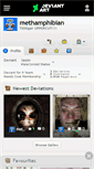 Mobile Screenshot of methamphibian.deviantart.com