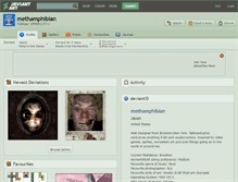 Tablet Screenshot of methamphibian.deviantart.com