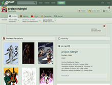 Tablet Screenshot of project-ridergirl.deviantart.com