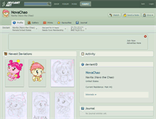 Tablet Screenshot of novachao.deviantart.com