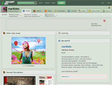 Tablet Screenshot of marikleks.deviantart.com