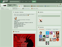 Tablet Screenshot of dragon-club.deviantart.com