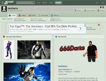 Tablet Screenshot of 666darks.deviantart.com