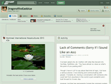 Tablet Screenshot of dragonoftheeastblue.deviantart.com