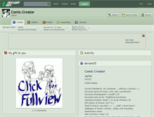 Tablet Screenshot of comic-creator.deviantart.com