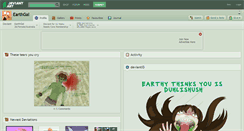 Desktop Screenshot of earthgal.deviantart.com