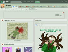 Tablet Screenshot of earthgal.deviantart.com