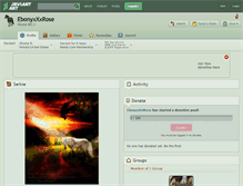 Tablet Screenshot of ebonyxxxrose.deviantart.com