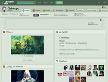 Tablet Screenshot of chibionpu.deviantart.com